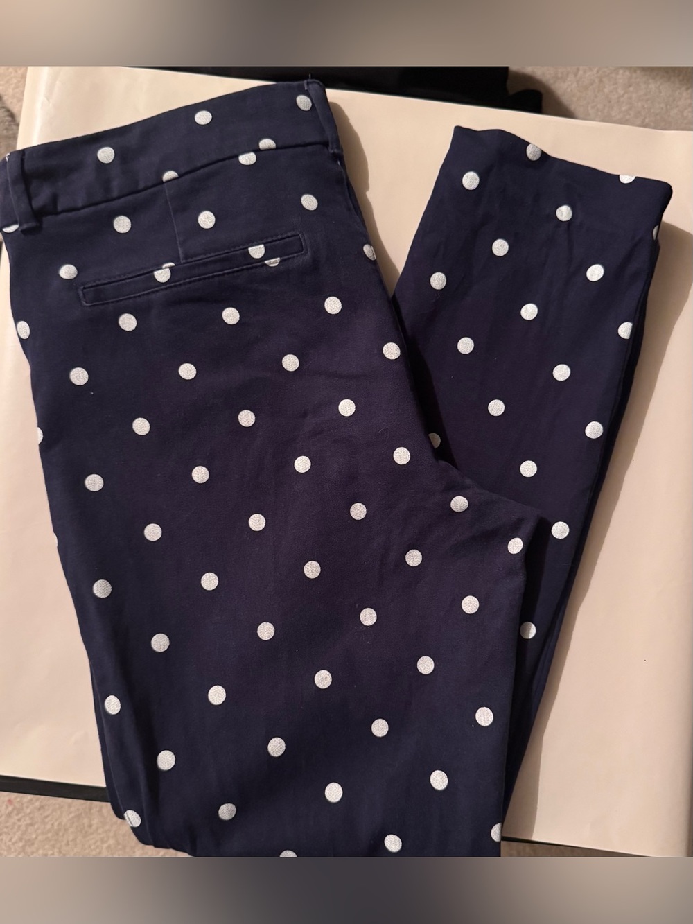 Women's Old Navy Navy and White Polka Dot Skinny Jeans